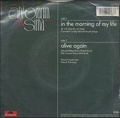 Abi Ofarim & Sima - In the morning of my live - Alive again - Backside of the LP
