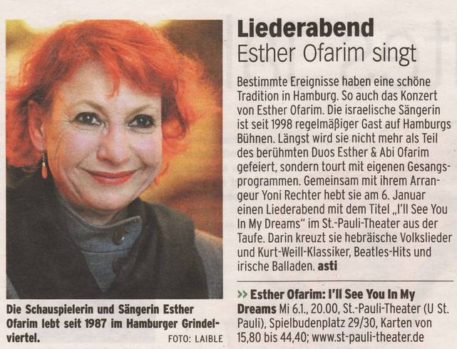 Esther Ofarim (c) by abendblatt.de