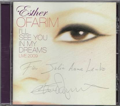 original signed CD by Esther Ofarim